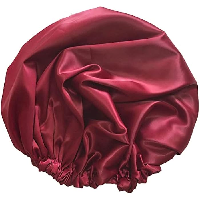 not known Curly Hair Satin Bonnet- comfortable size - Image 1